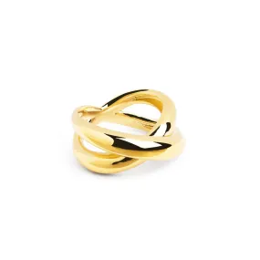 Single Cross Gold Ring