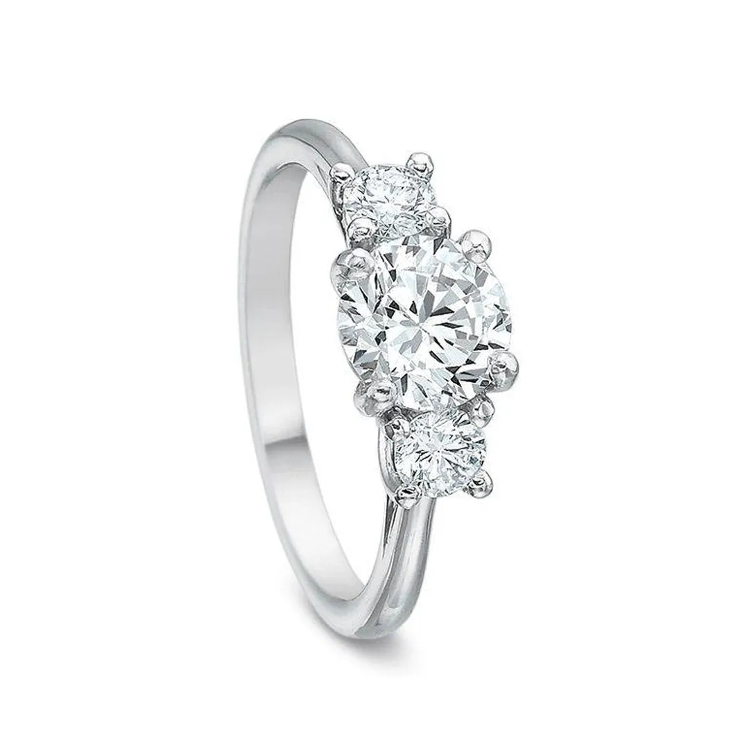 0.30 ctw Diamond Three-Stone Engagement Ring