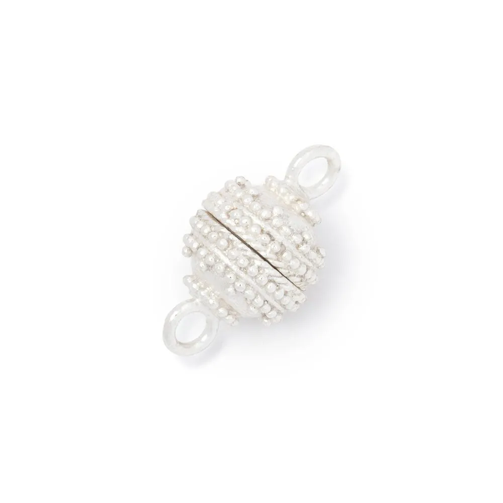 10mm Concentric Miligrain Design Magnetic Clasp 1 piece