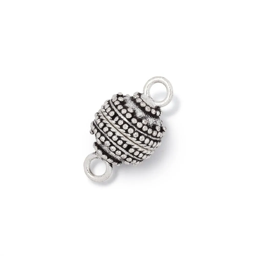 10mm Concentric Miligrain Design Magnetic Clasp 1 piece