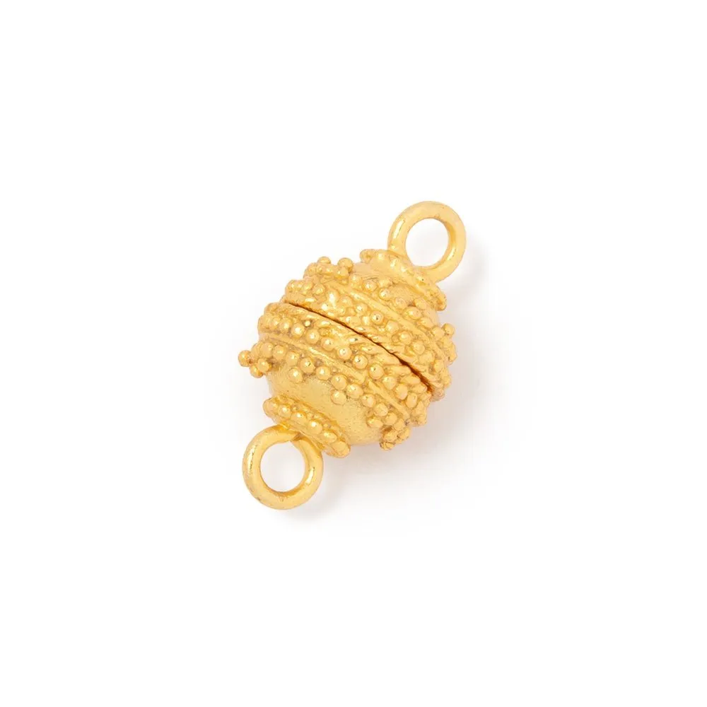 10mm Concentric Miligrain Design Magnetic Clasp 1 piece