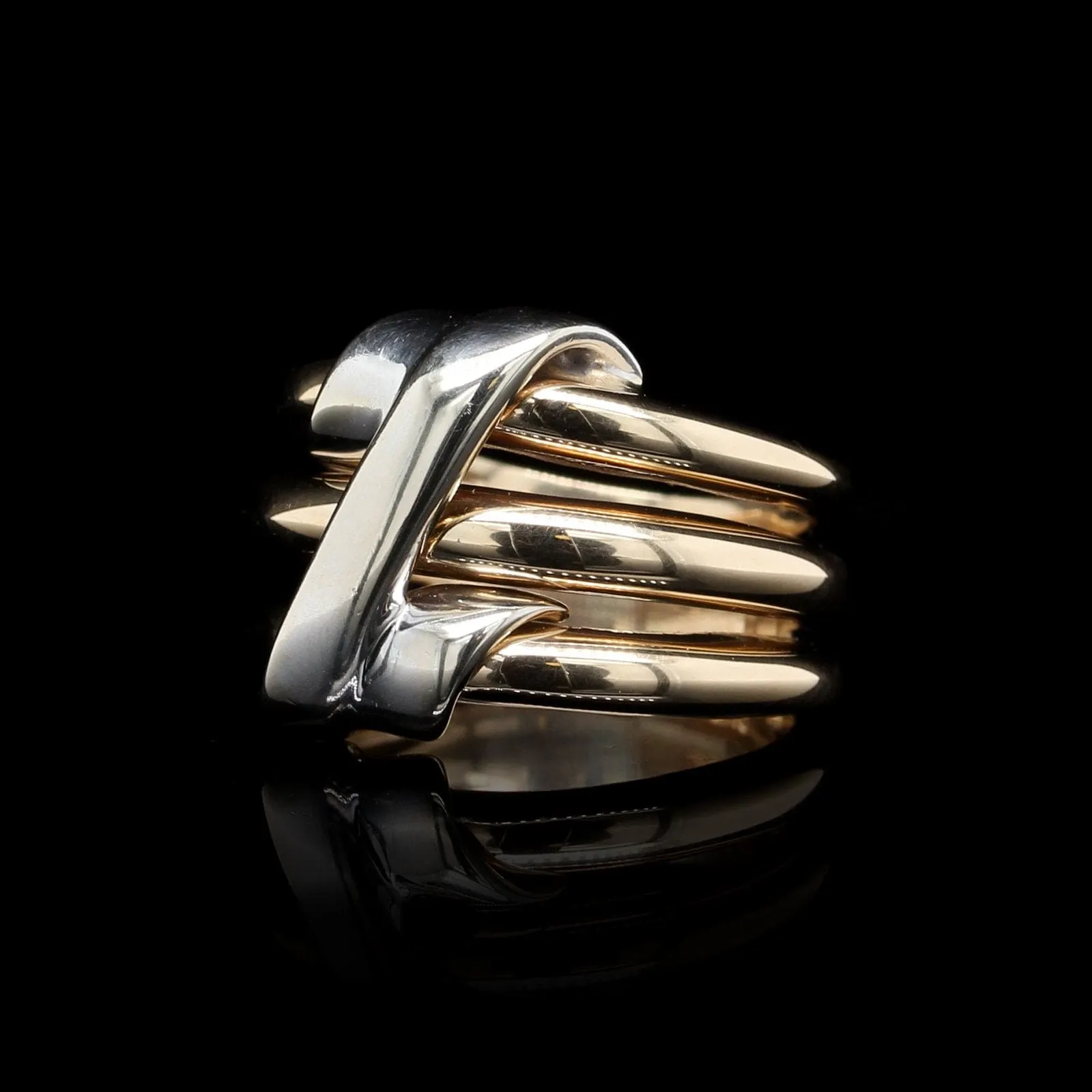 14K Two-tone Gold Estate Ring