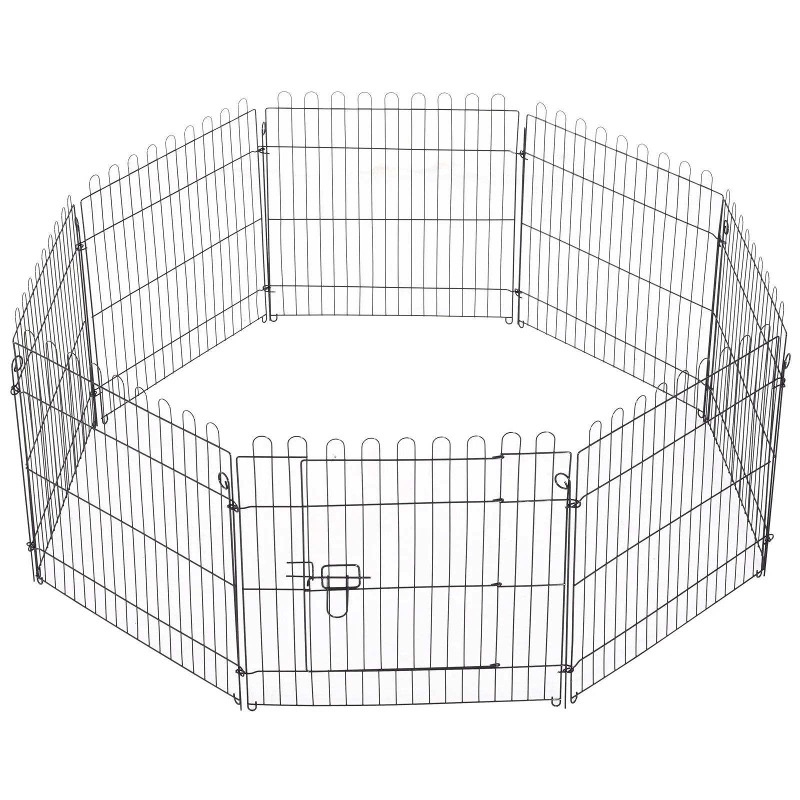 24" 8 Panel Metal Octagon Pet Playpen