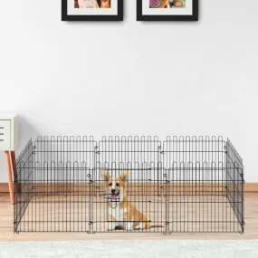 24" 8 Panel Metal Octagon Pet Playpen