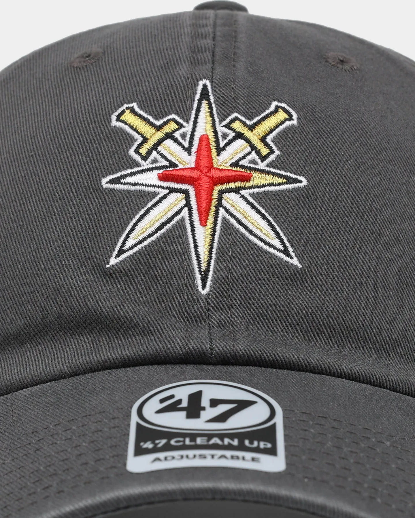 47 Brand Las Vegas Golden Knights 47 Clean Up Strapback Charcoal