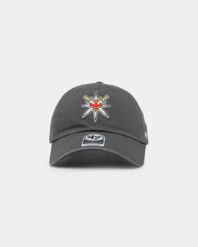 47 Brand Las Vegas Golden Knights 47 Clean Up Strapback Charcoal