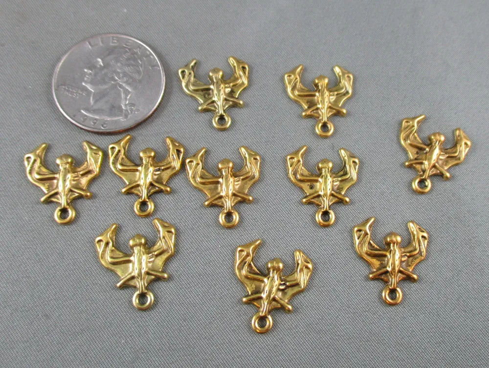 50% OFF! Bats Charms Gold Tone 14pcs (1406)