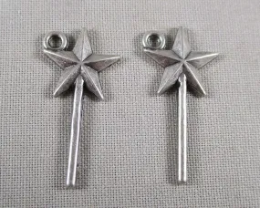 60% OFF!! Fairy Wand Charm Silver Tone 18pcs (0060)