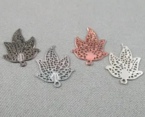 60% OFF!! Maple Leaf Charm Mixed Colors 4pcs (1771)