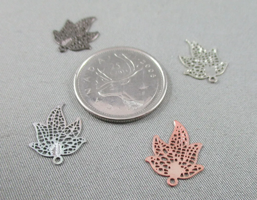 60% OFF!! Maple Leaf Charm Mixed Colors 4pcs (1771)