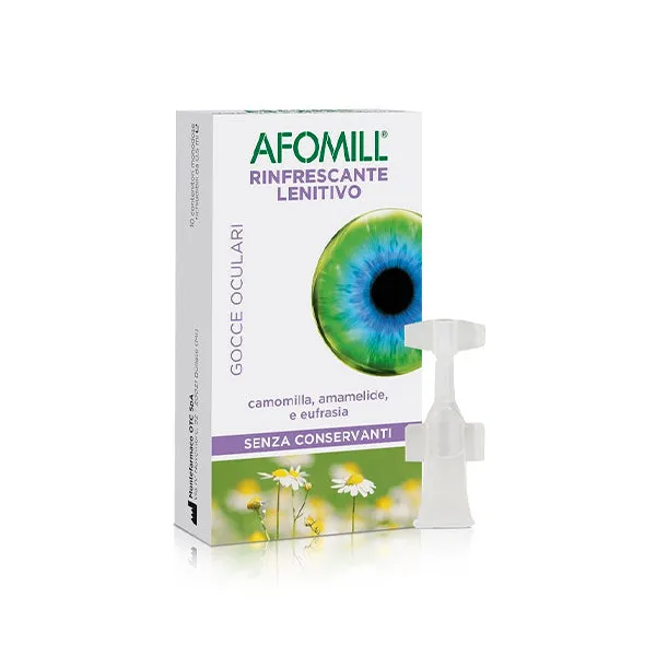 Afomill Rinfrescante Gocce Oculari 10 Flaconi Monodose