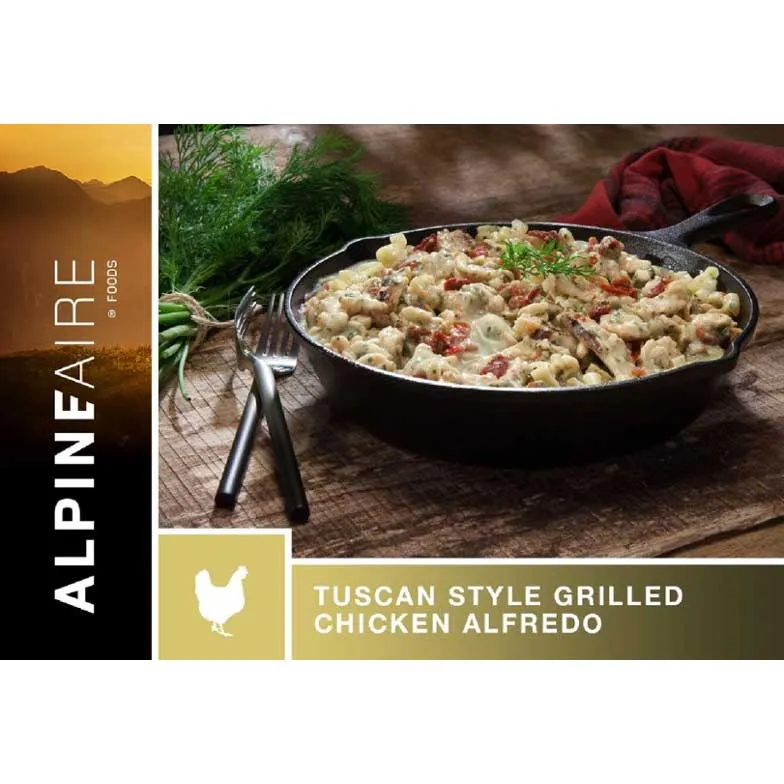 AlpineAire Grilled Chicken with Spinach Alfredo Pasta