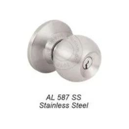 Amerilock AL 587 Keyed Entry Door Knob (Carolina Series)