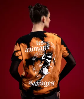 ANIMAUX SAUVAGES FACES T-SHIRT - ACID BLEACH