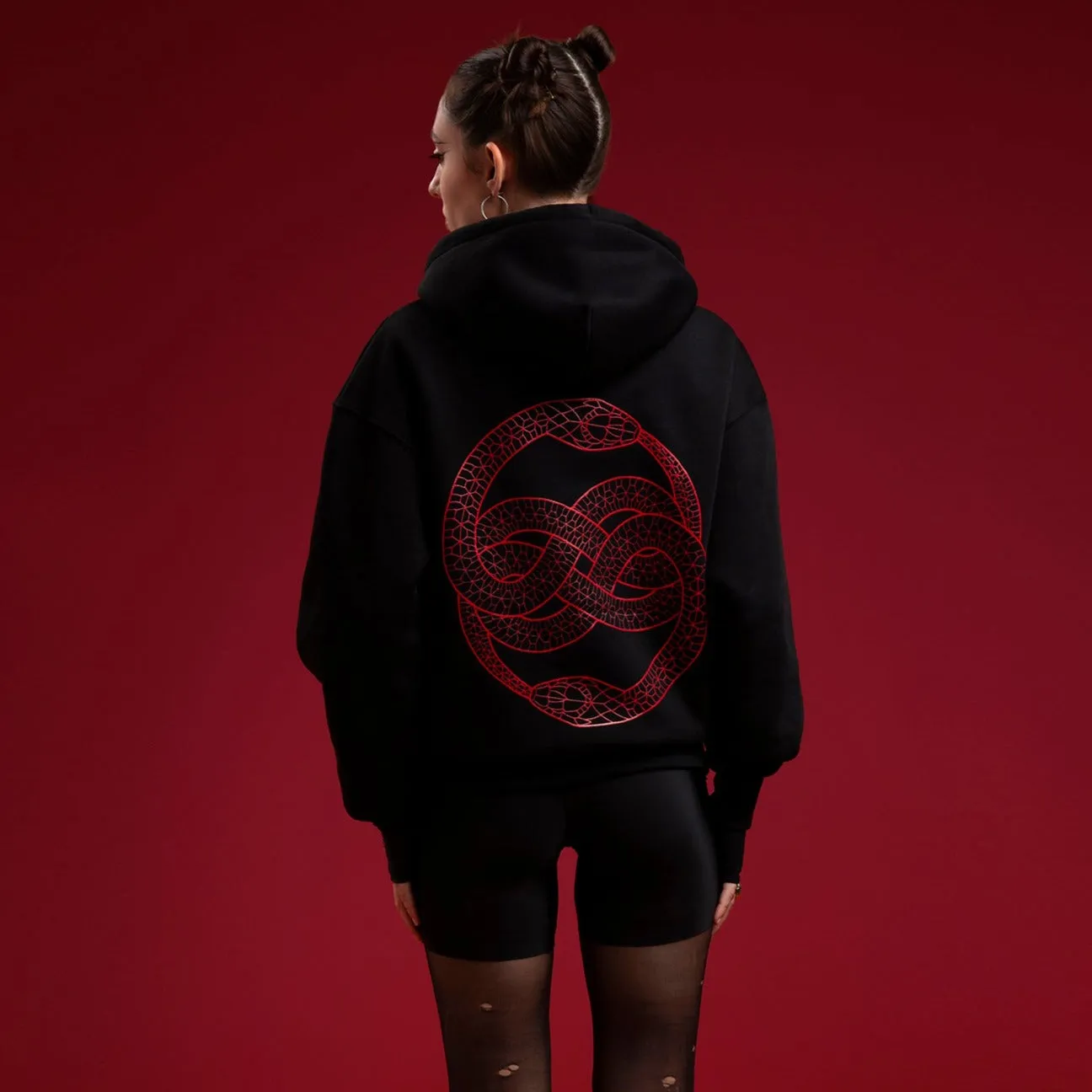 ANIMAUX SAUVAGES OUROBOROS HOODIE - BLACK