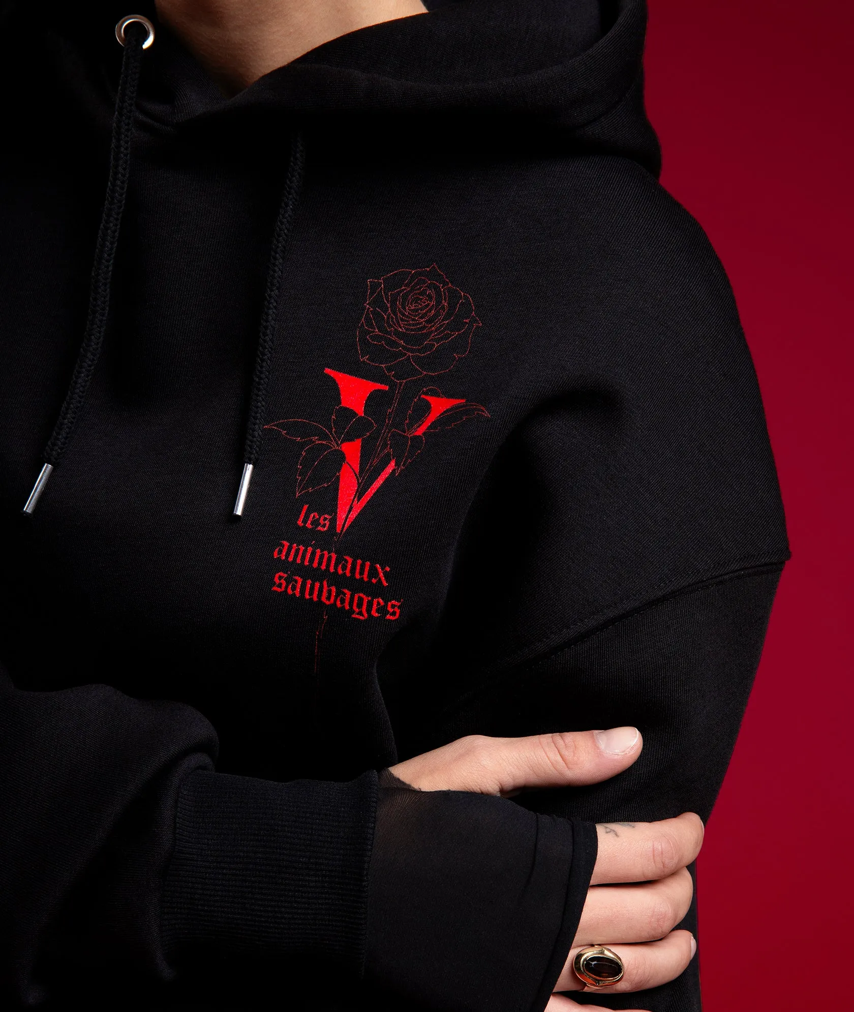 ANIMAUX SAUVAGES OUROBOROS HOODIE - BLACK