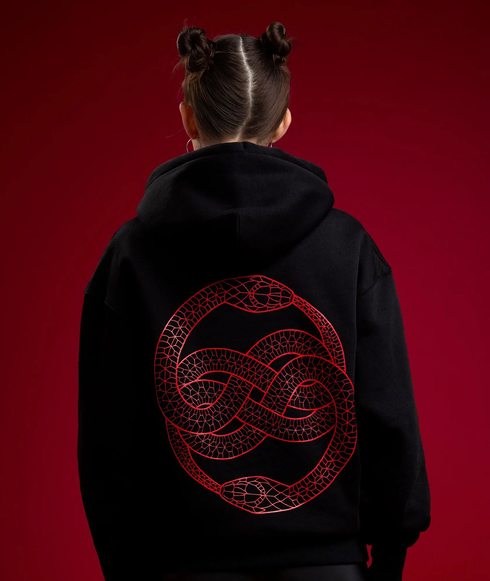 ANIMAUX SAUVAGES OUROBOROS HOODIE - BLACK