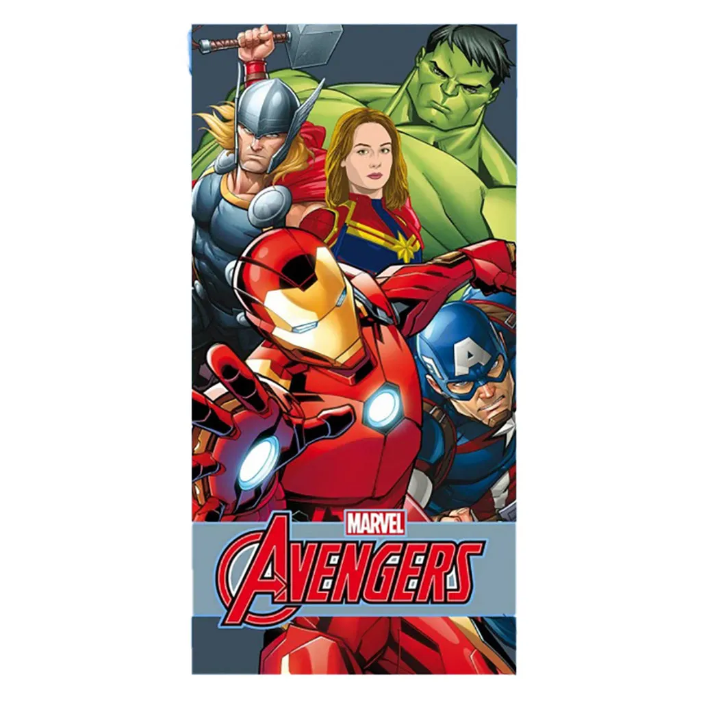 Avengers | Telo Mare o Piscina In Spugna | 100% Cotone | 70x140