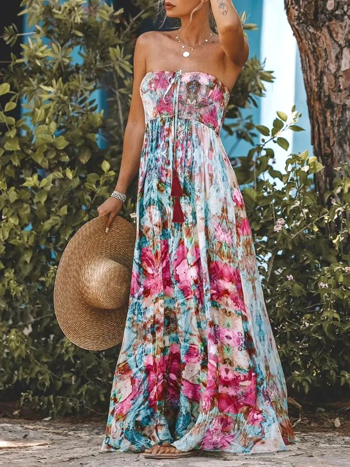 Bella Smocked Maxi Dress