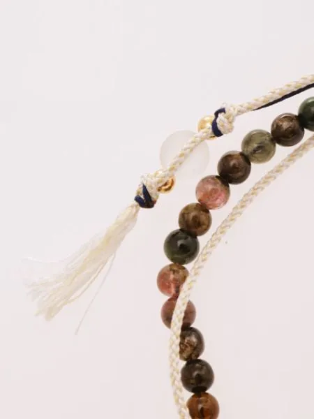 Birthstone Silk Braid Anklet- OCT