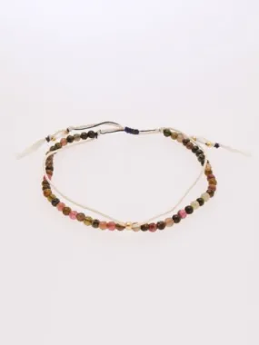 Birthstone Silk Braid Anklet- OCT