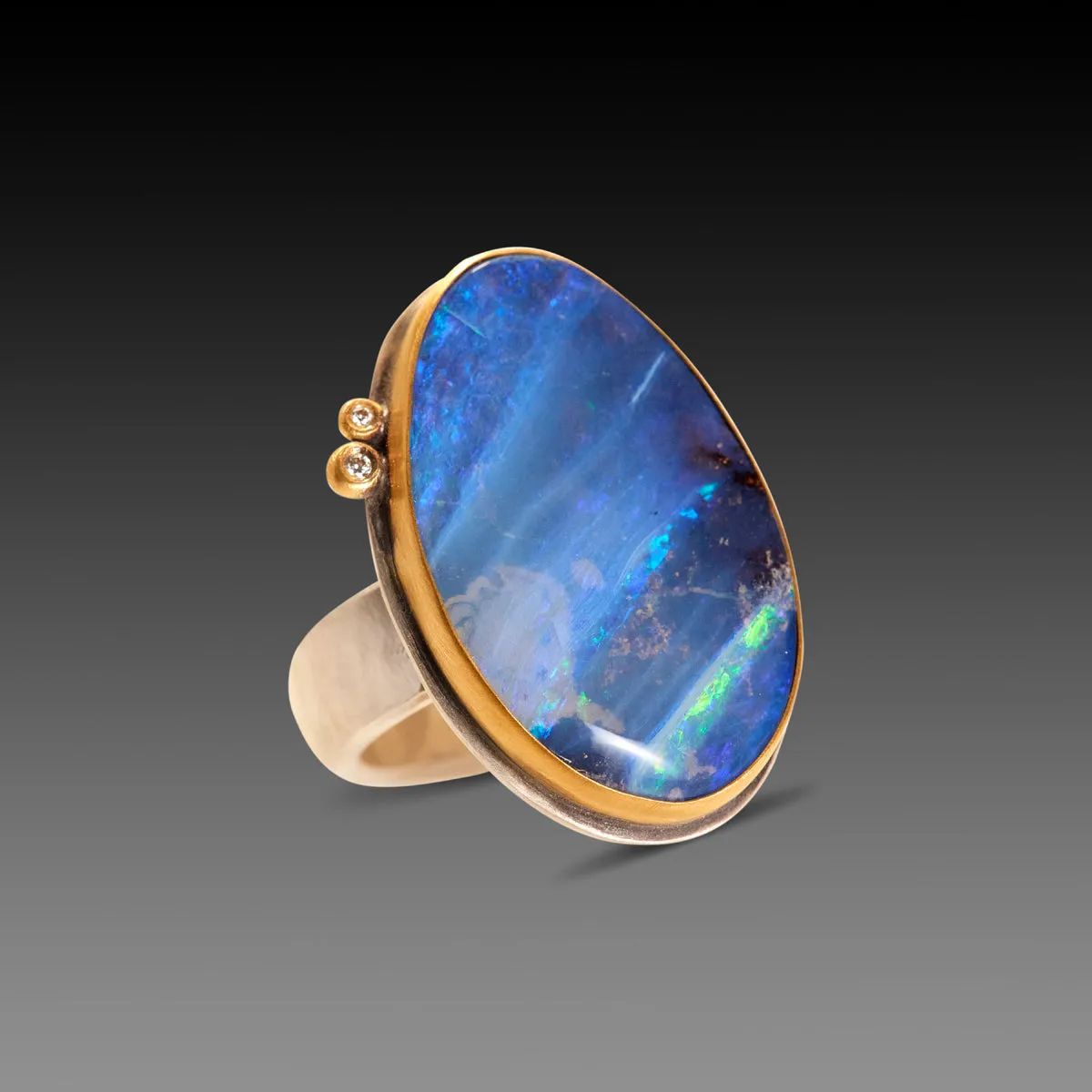 Boulder Opal Ring