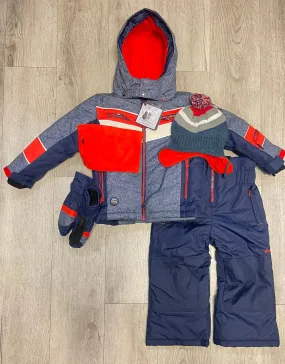 Boys Snowsuit 5 PCS Set - Red | Blizz