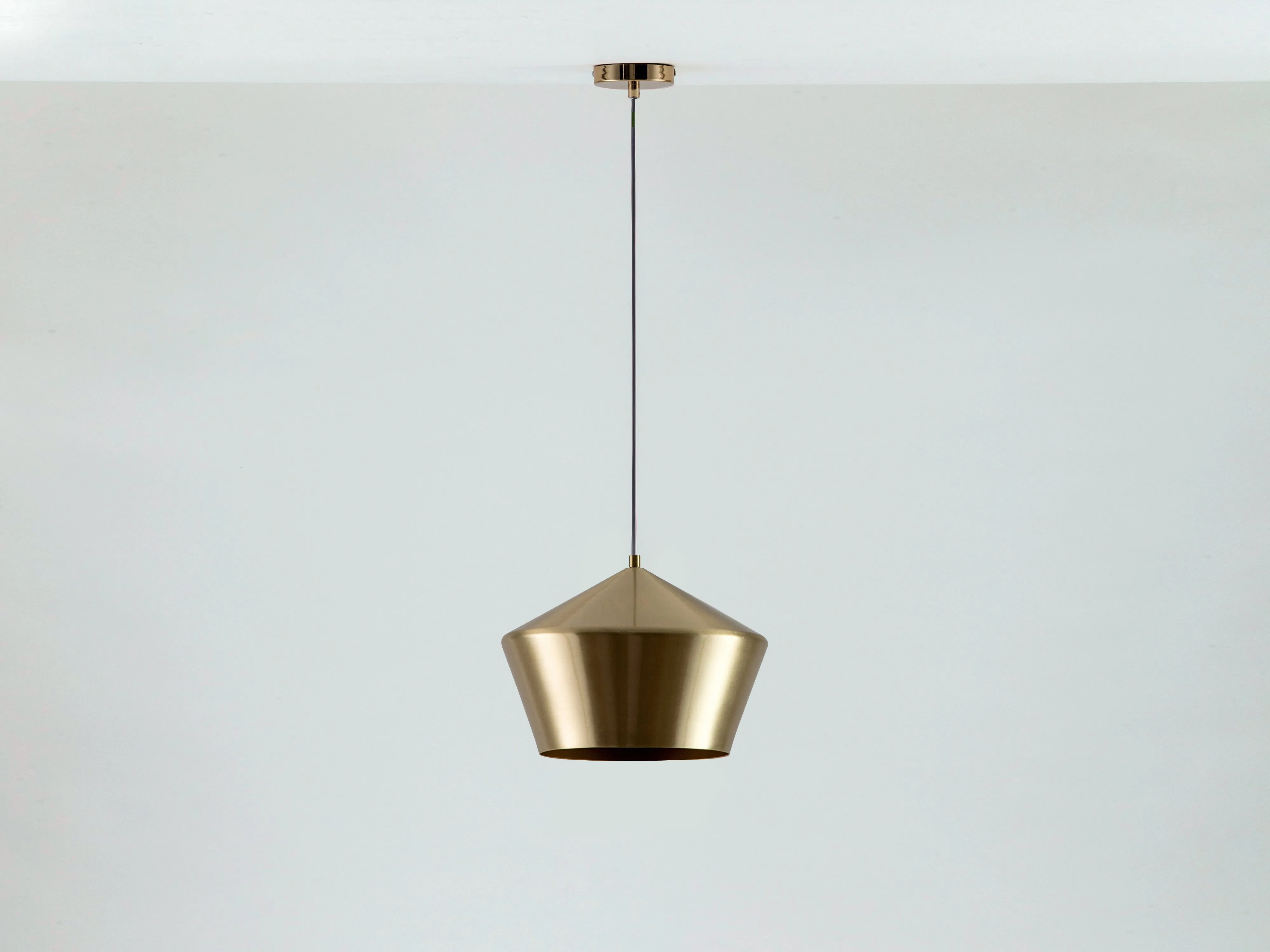 Brass metal diner pendant