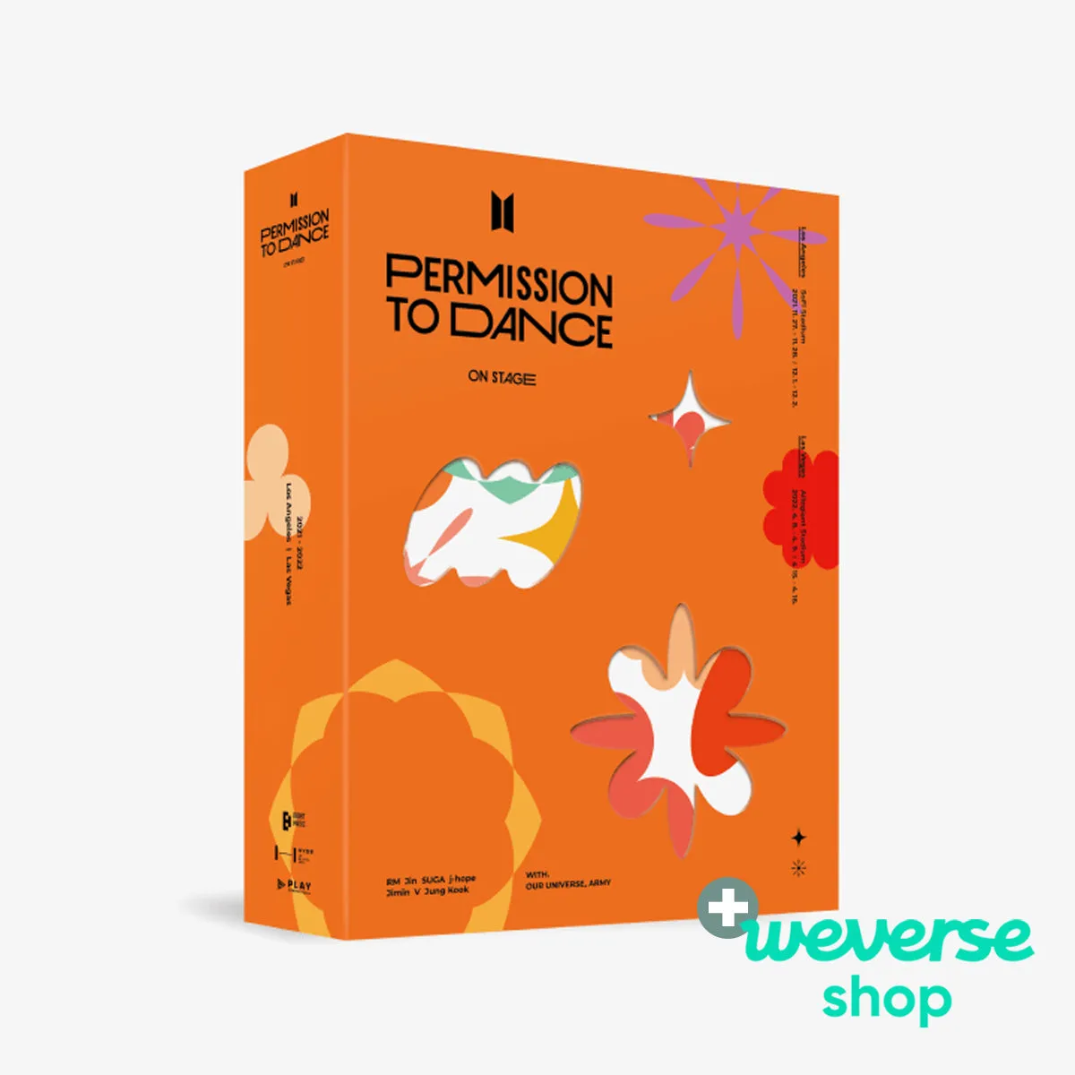 BTS - PERMISSION TO DANCE ON STAGE in THE US   Weverse Shop P.O.B