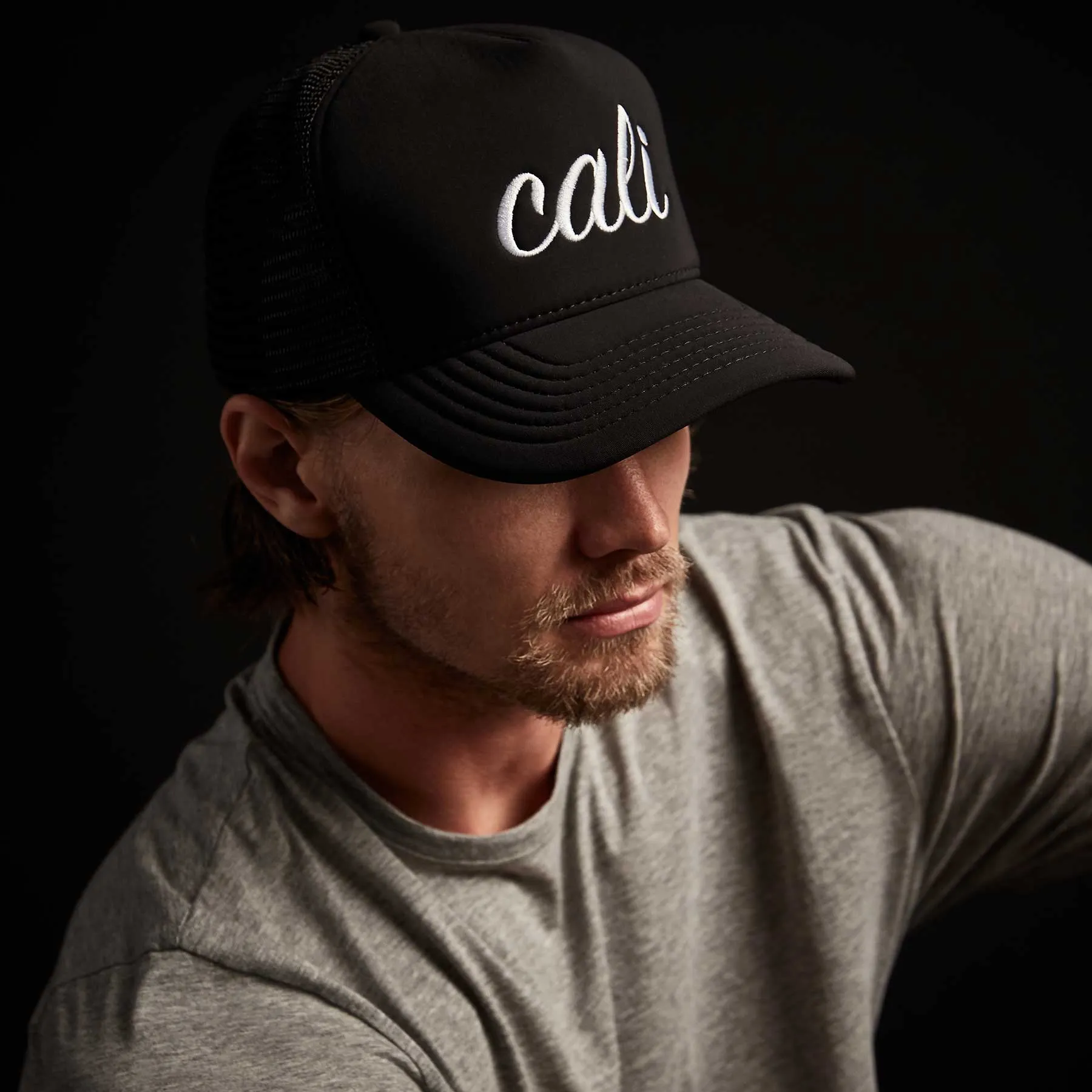 Cali Scuba Trucker Hat - Black