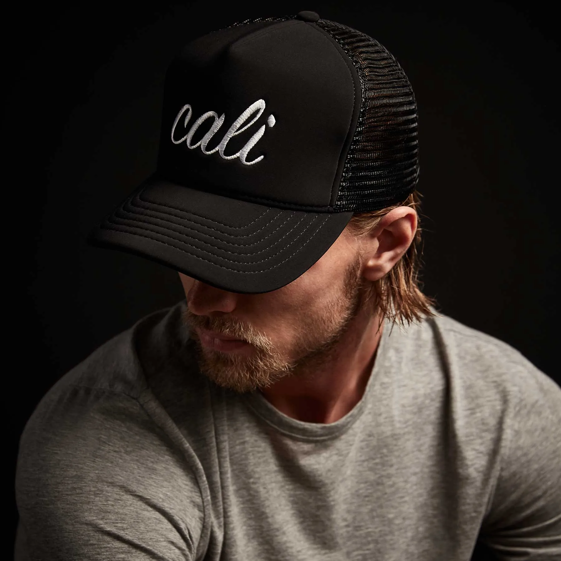 Cali Scuba Trucker Hat - Black