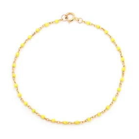 Candy Chain Anklet | Lemon & Gold