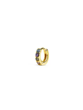 Cleo S Colors Gold Hoop Single Earring