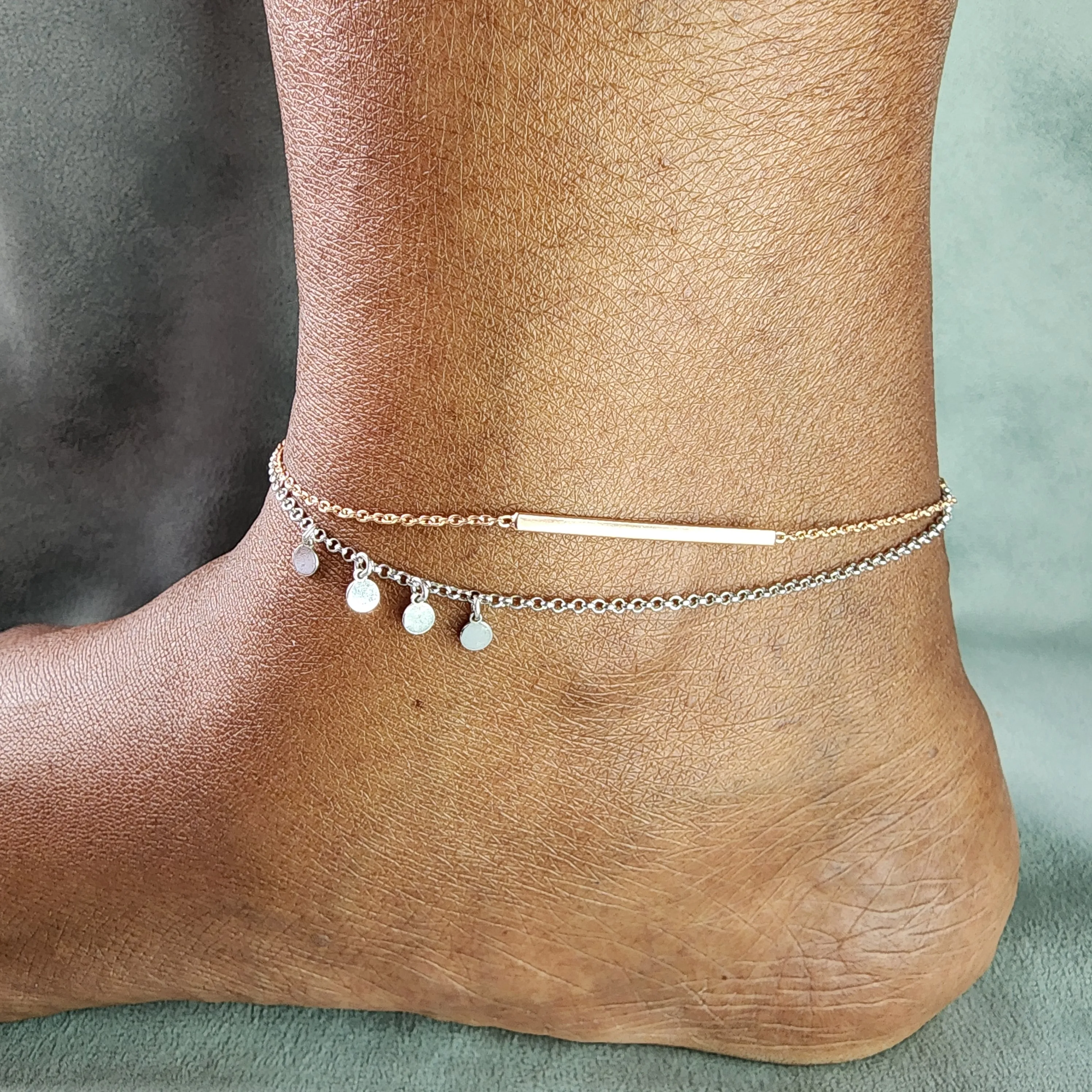 Cordate Dual Anklet