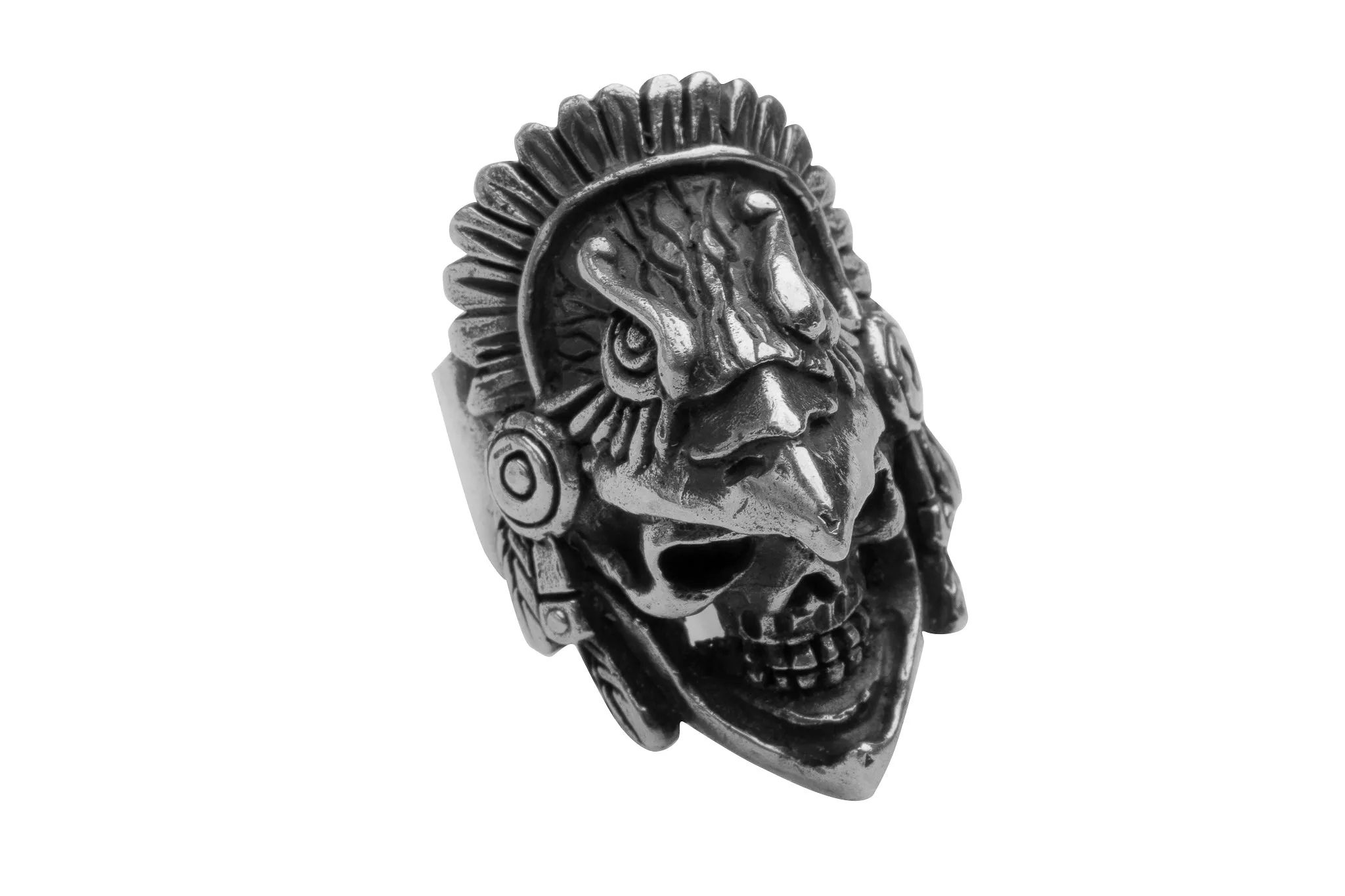 Cruzada Anillo Calavera Guerrero