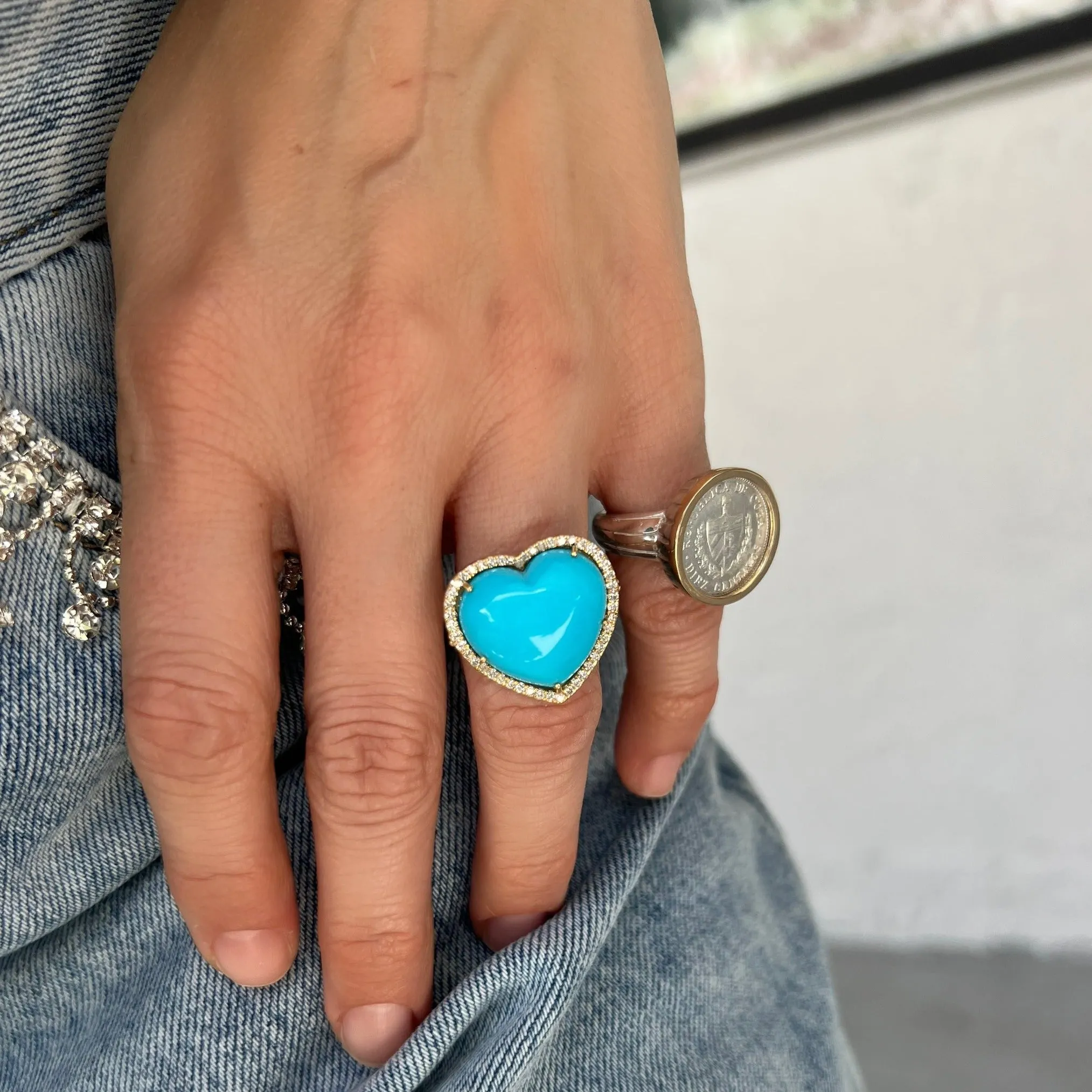 Cuban Silver Crest Ring