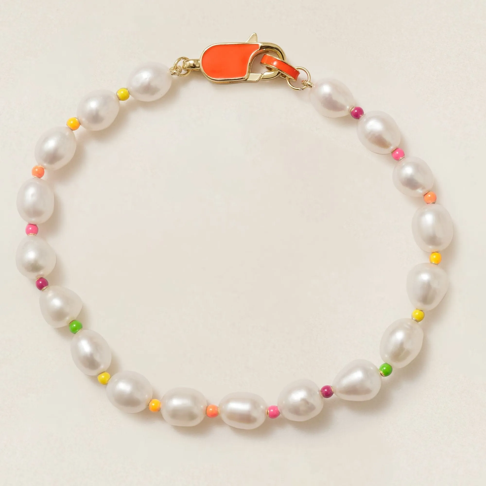 Dave neon pearl anklet