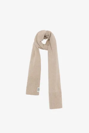 ECOALF | BUFANDAS UNISEX | BUFANDA WOOL MARRÓN | BEIGE