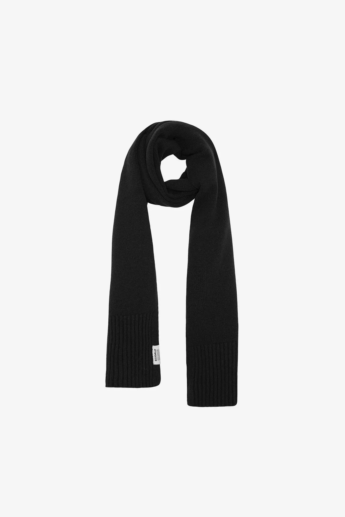 ECOALF | BUFANDAS UNISEX | BUFANDA WOOL NEGRA | NEGRO