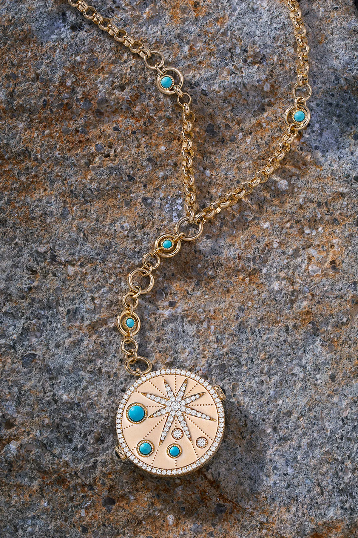 Embellished Météorites Y-drop Adjustable Necklace