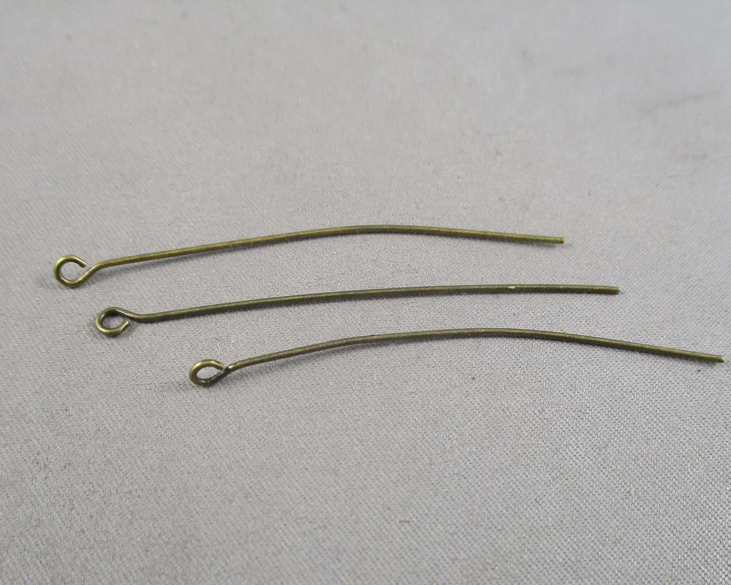 Eye Pins Antique Bronze Tone 0.7 x 50mm 80pcs (2369)