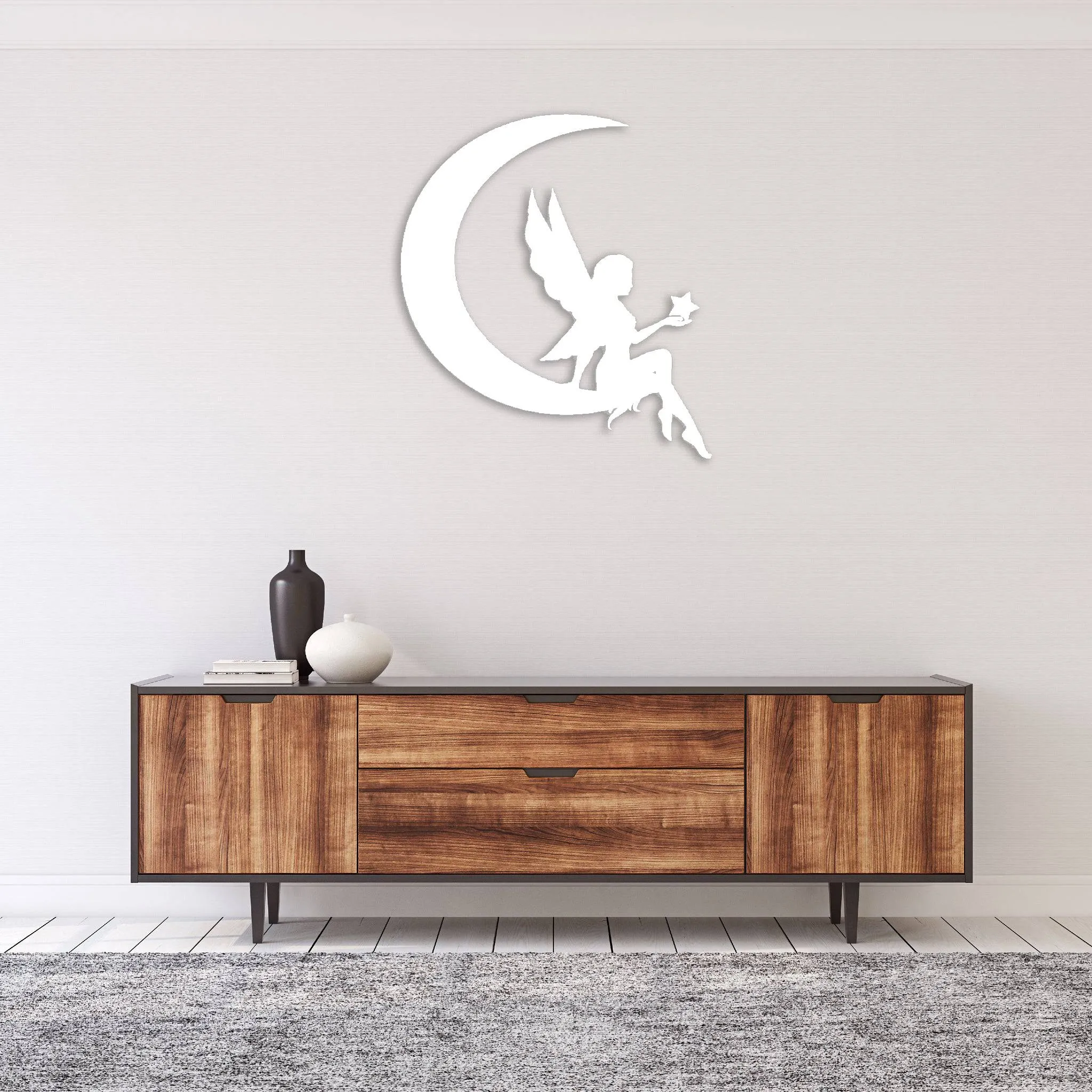 Fairy Moon - Metal Wall Art