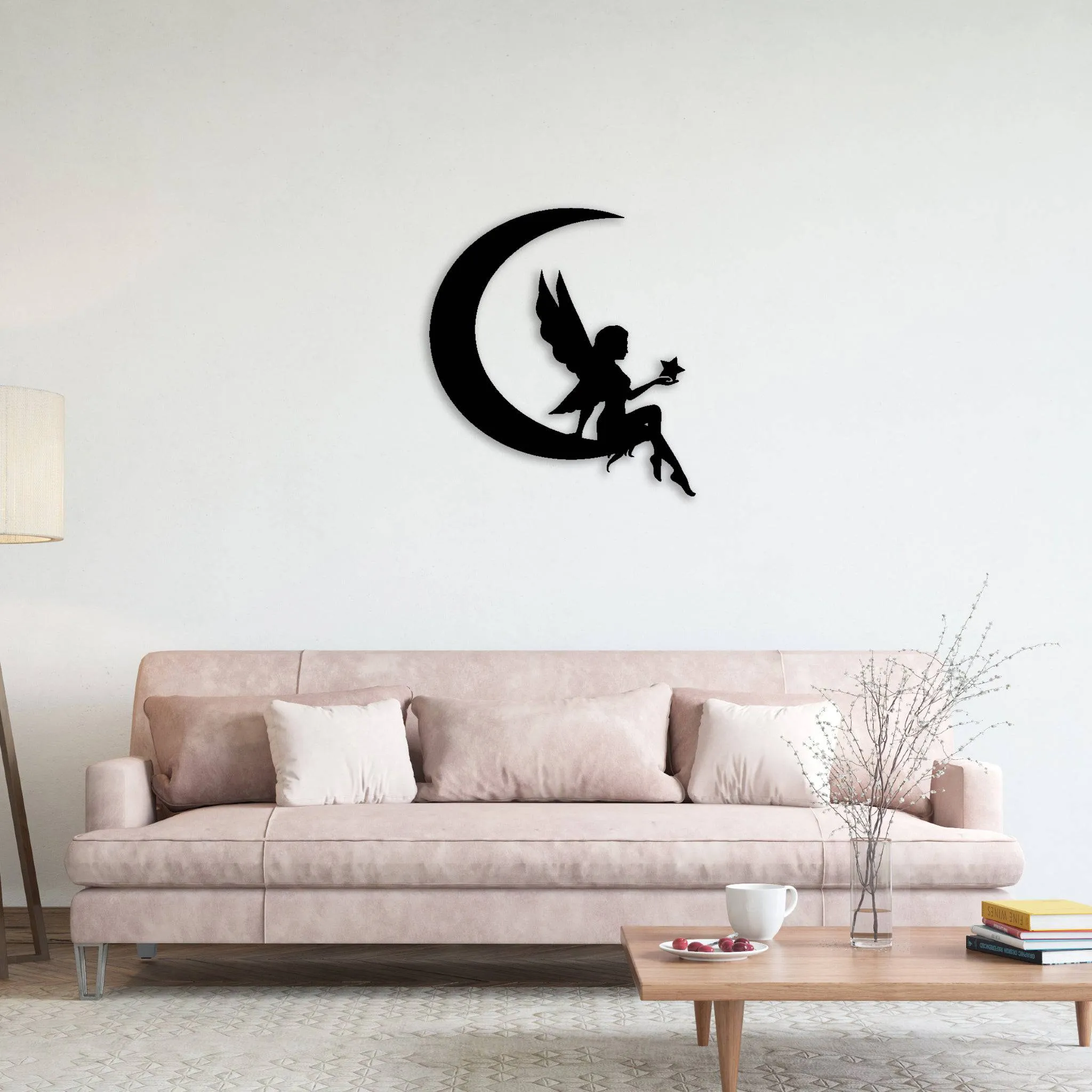 Fairy Moon - Metal Wall Art