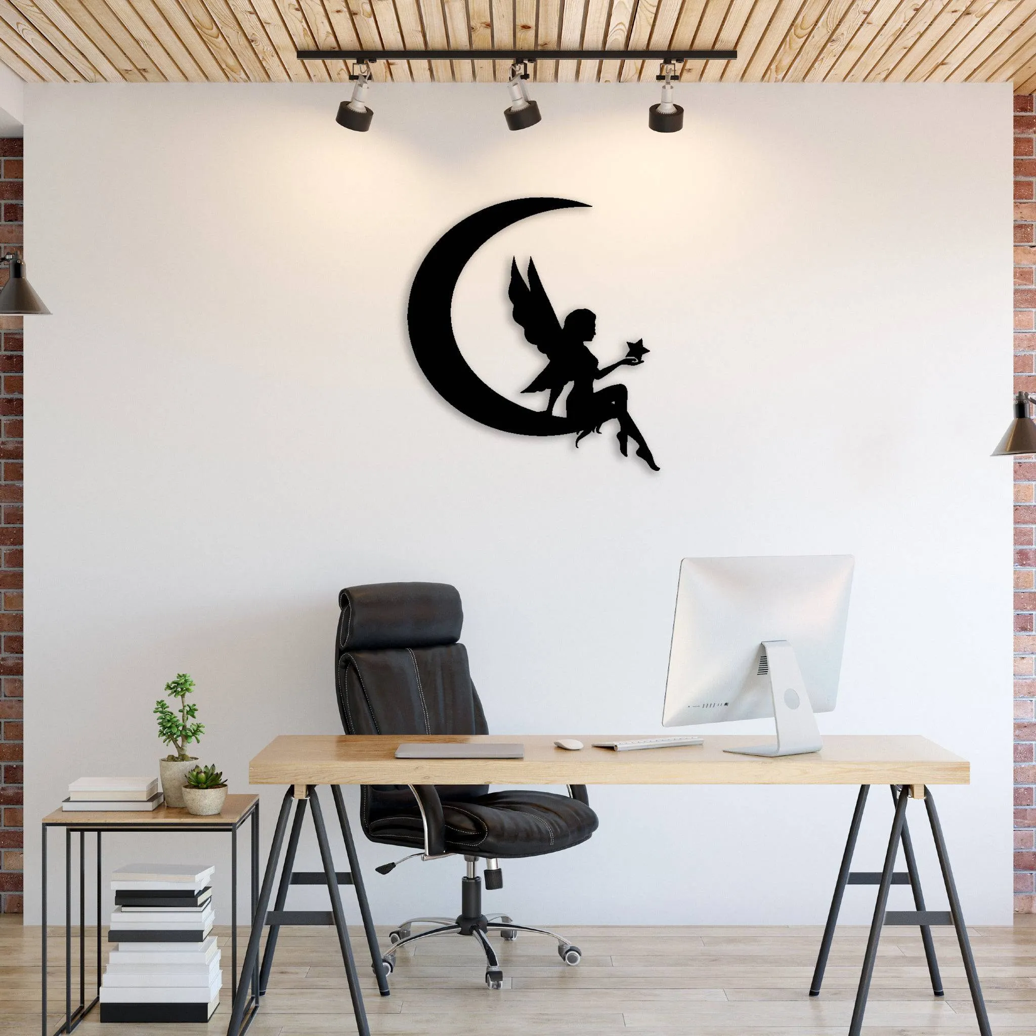 Fairy Moon - Metal Wall Art