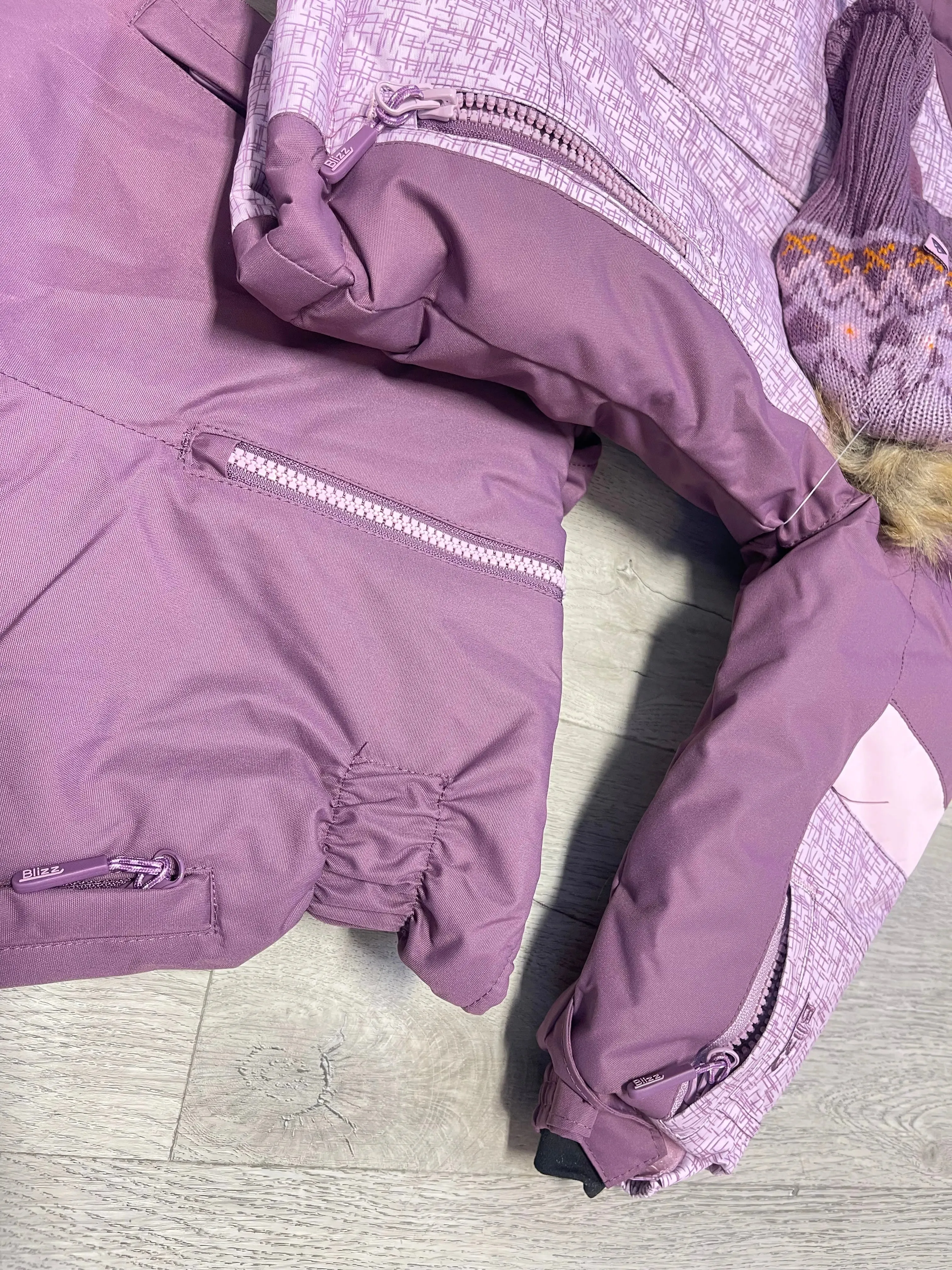 Girls Snowsuit 5 PCS Set - Lavender | Blizz