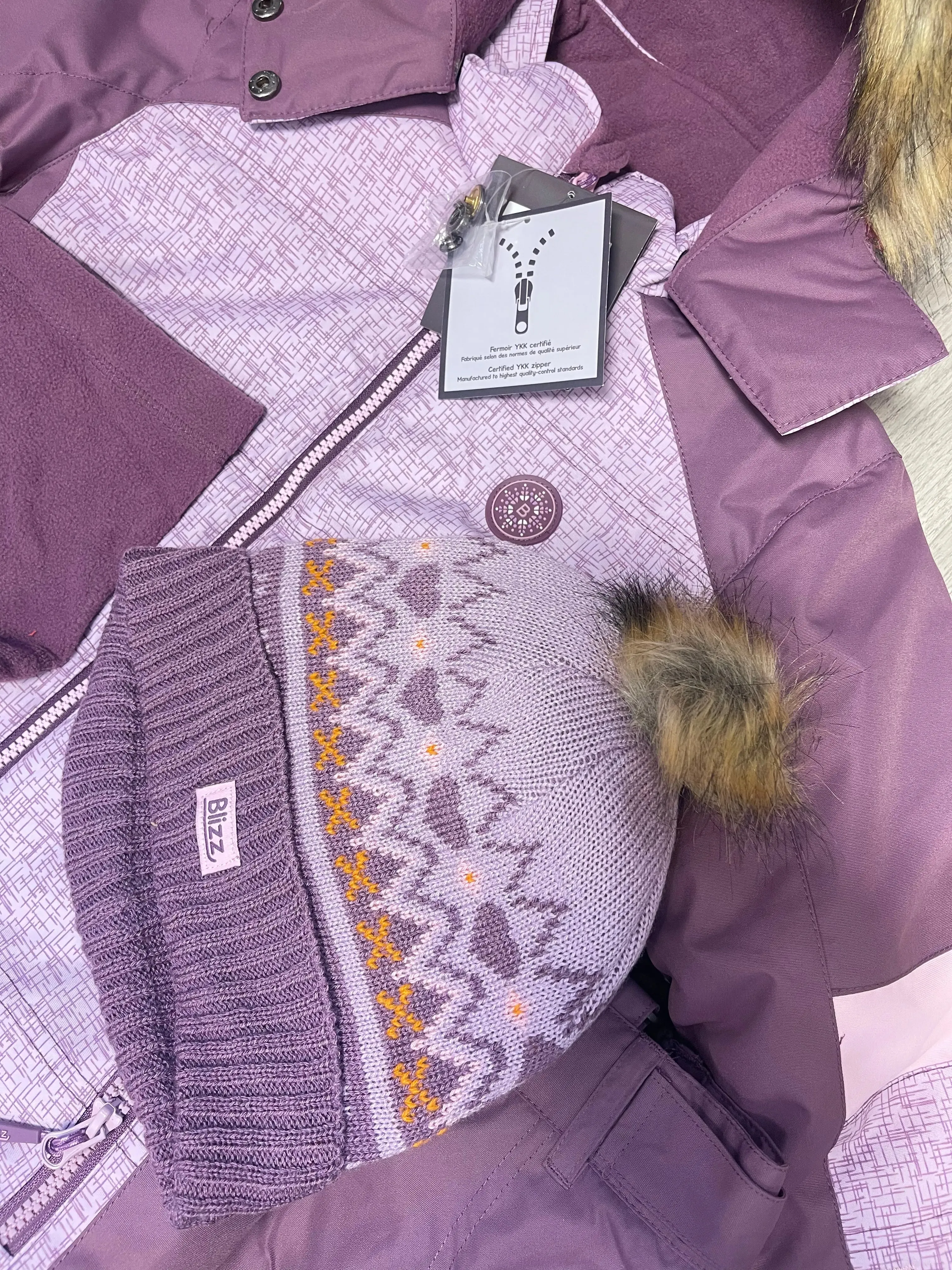 Girls Snowsuit 5 PCS Set - Lavender | Blizz