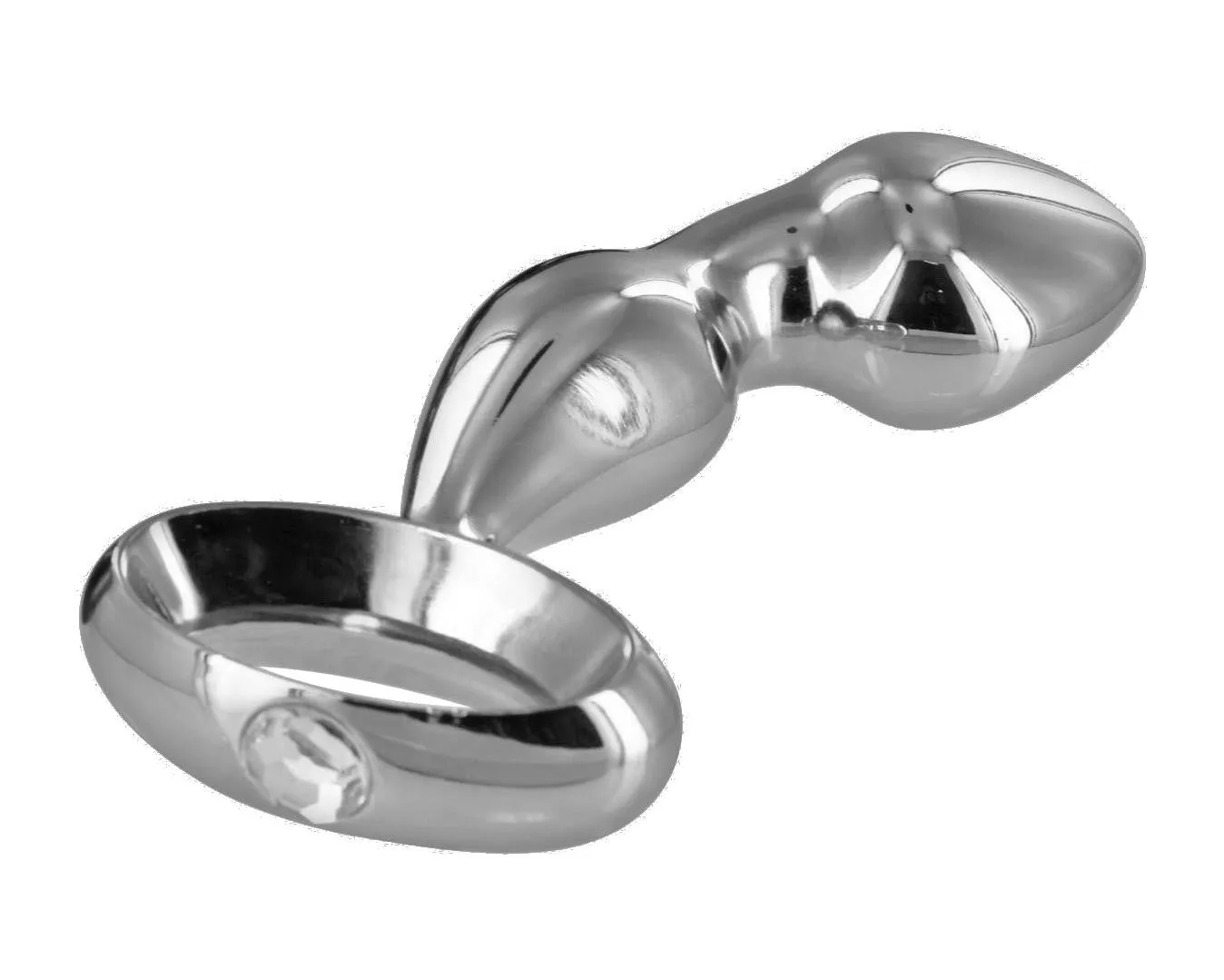 Jeweled Prostate Steel Plug- Chrome