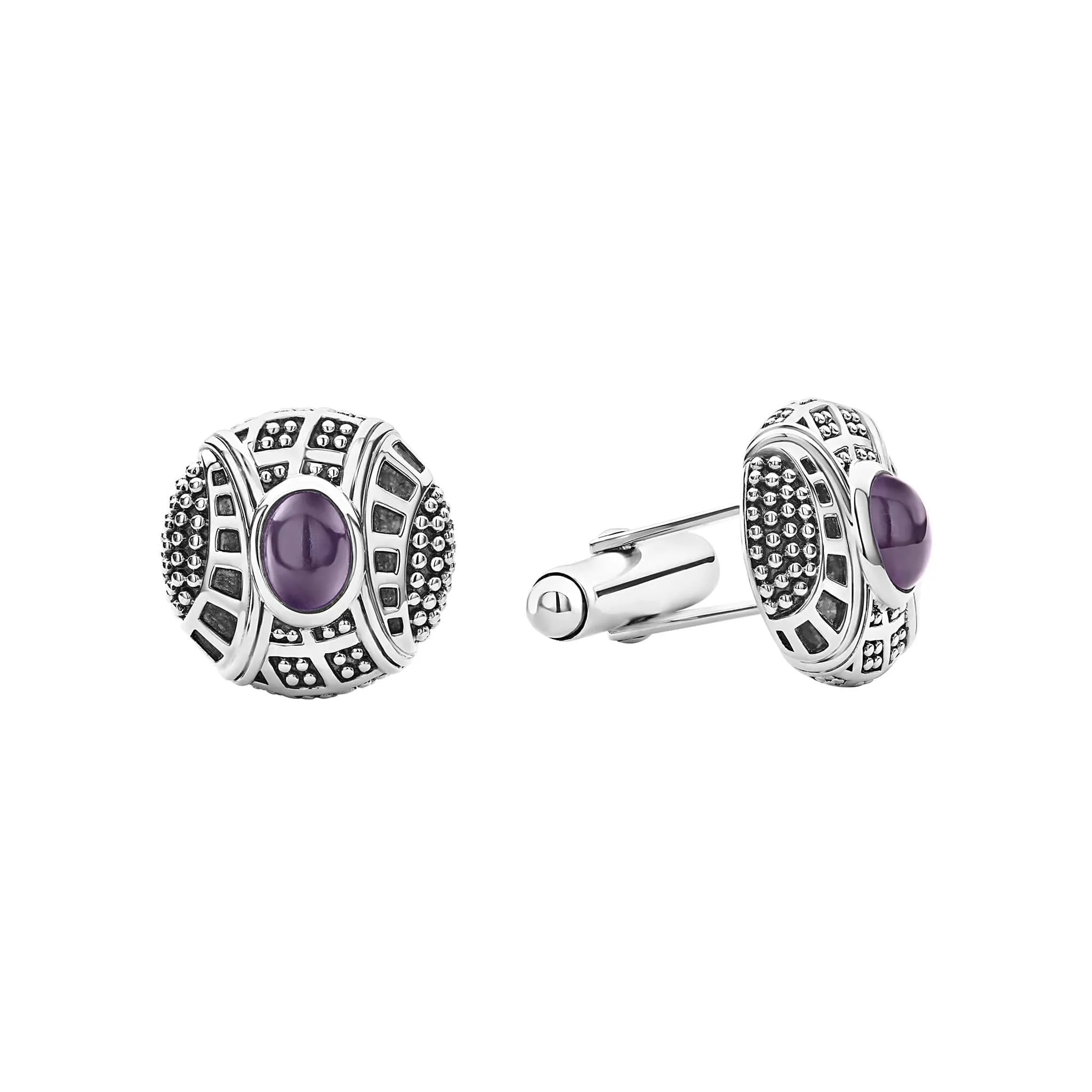 Keep Memory Alive Amethyst Cufflinks