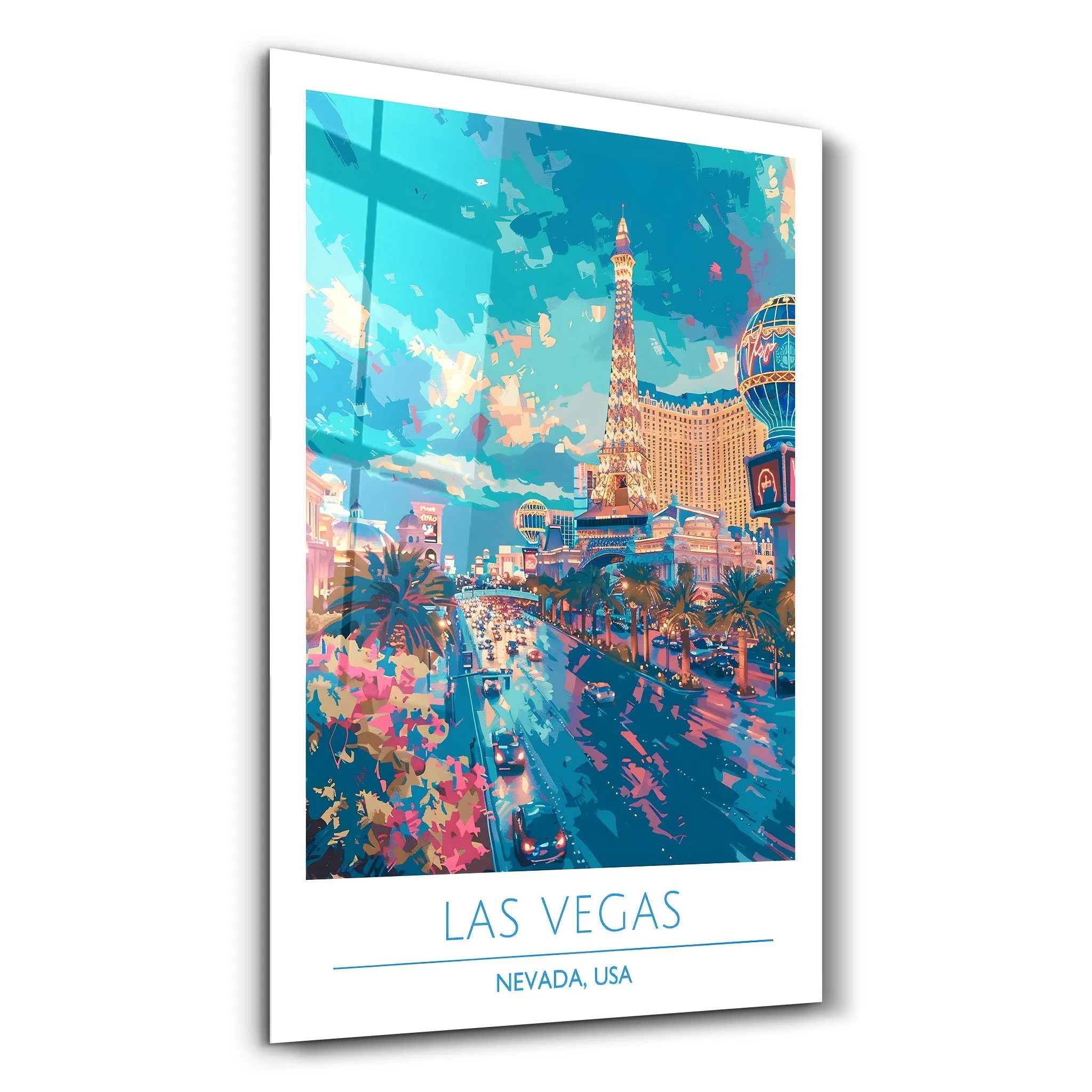 Las Vegas-Nevada USA-Travel Posters | Glass Wall Art