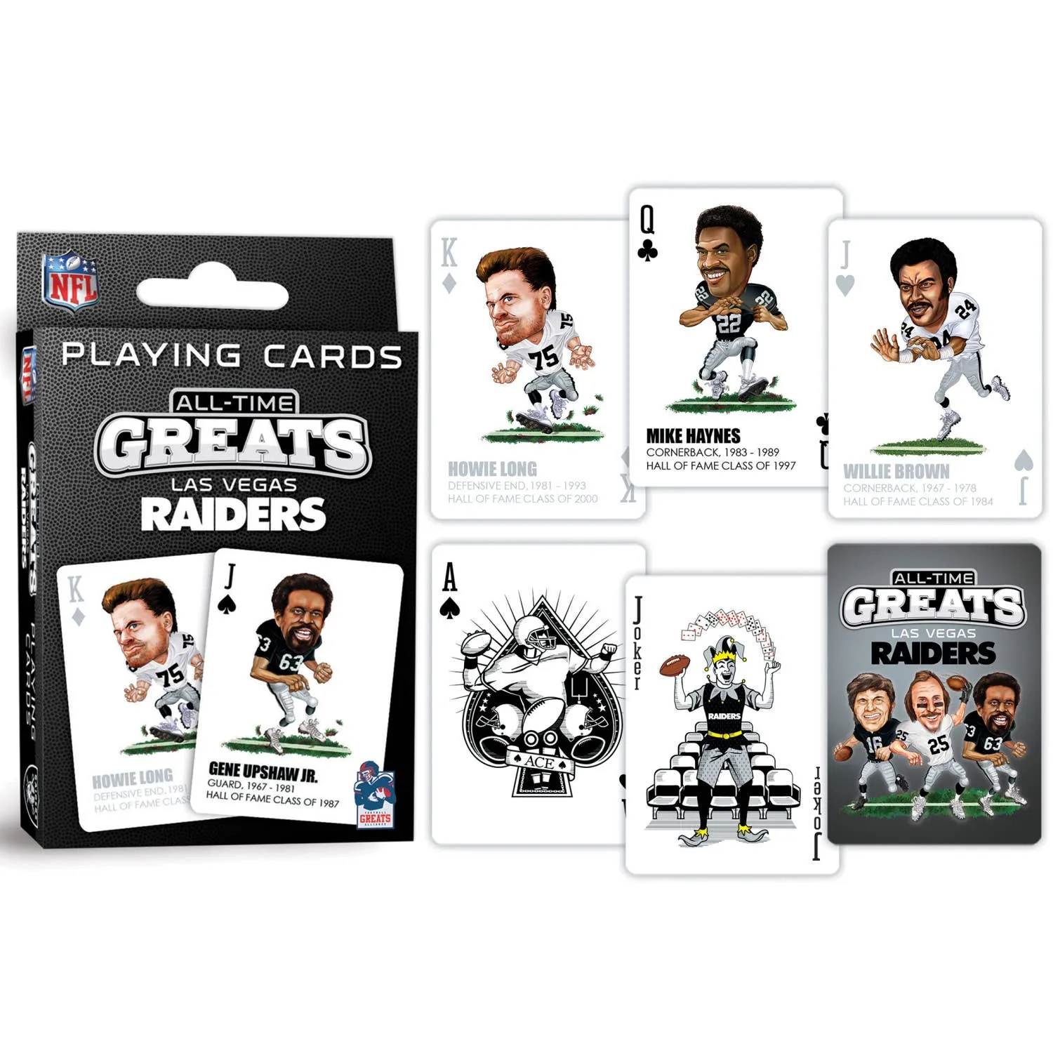 Las Vegas Raiders All-Time Greats Playing Cards